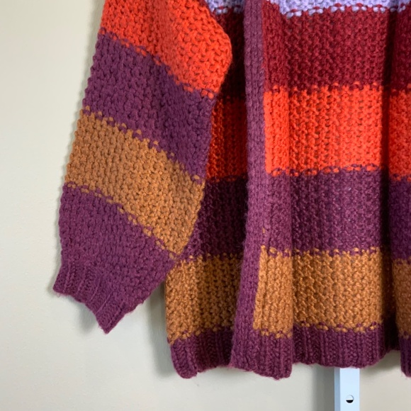 Natural Life Oversized Striped Cardigan Sweater - Picture 12 of 16